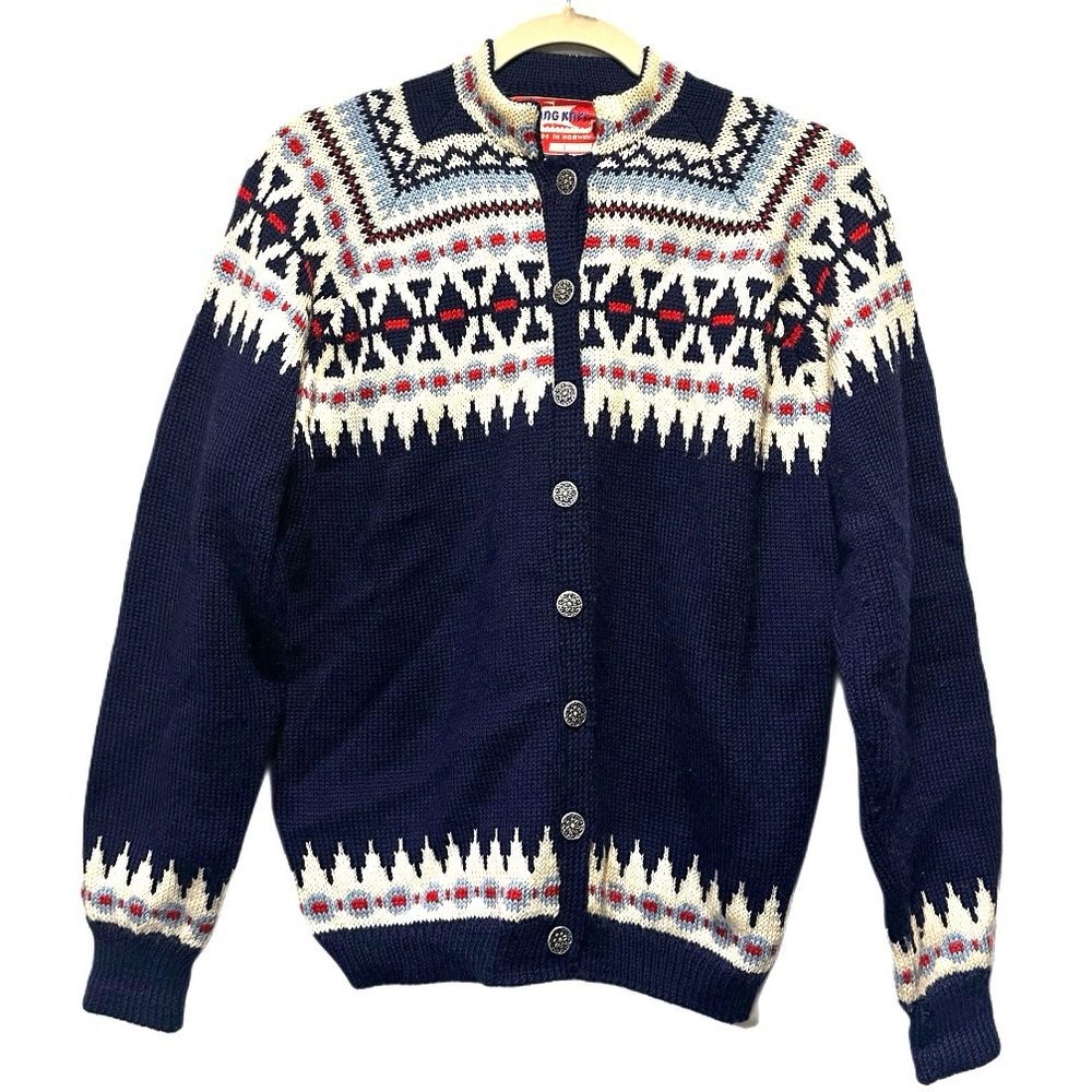 Viking Knit wool sweater size L faire-isle cardigan
Eclectic grandpa